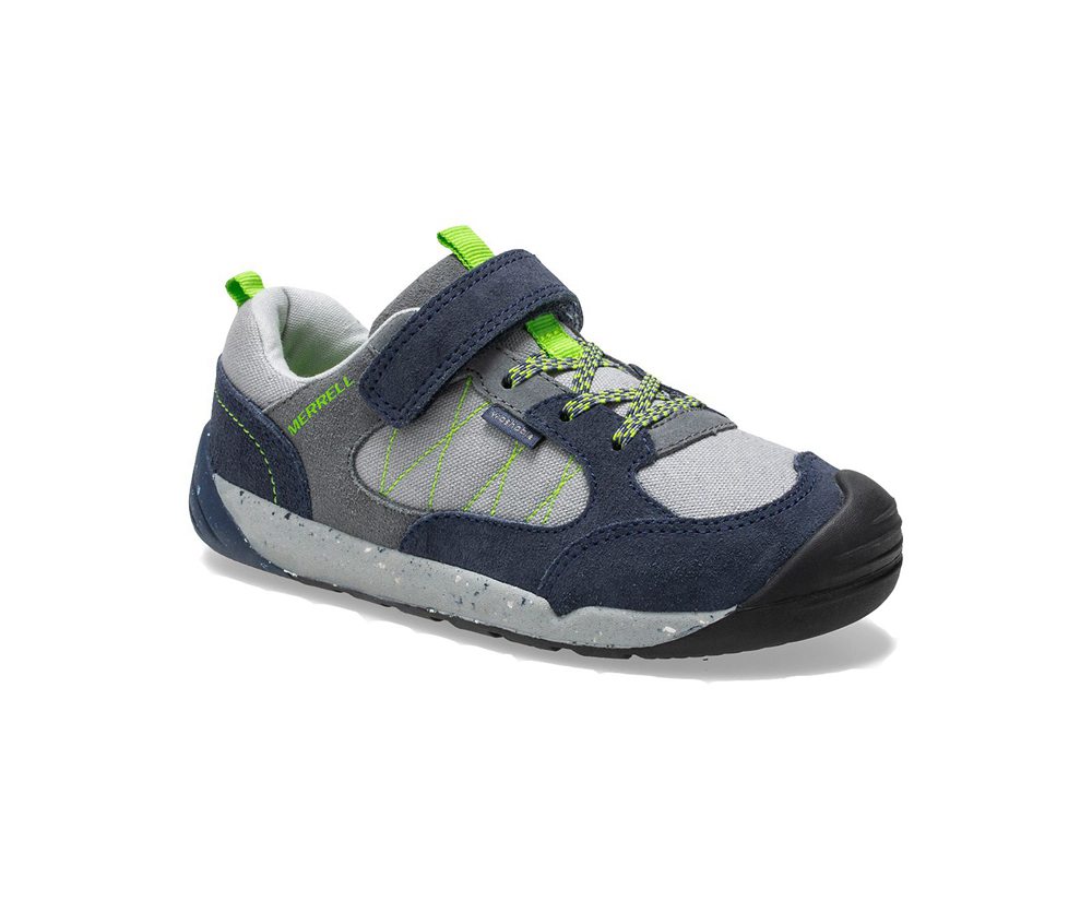 Merrell Sneakers Navy/Grey - Bare Access Steps® Alpine - Kids 37OHVWRKQ